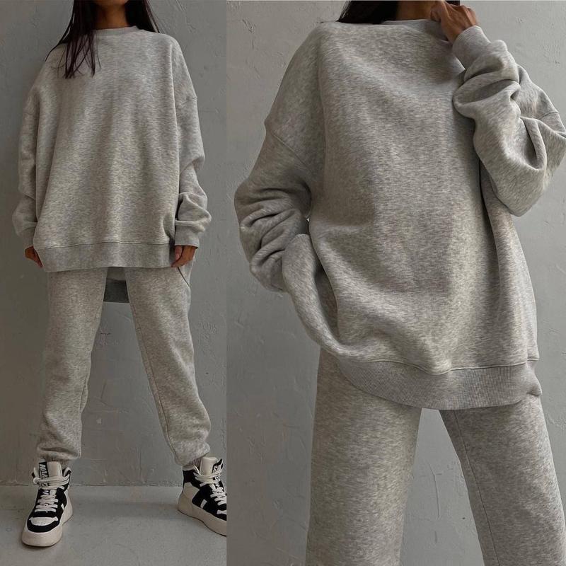 Damen Oversized Sweatset mit hohem Kragen und extra weitem Schnitt Heidi-Mode