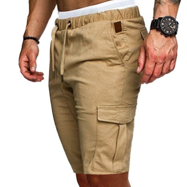 Herren Cargo-Shorts mit elastischem Bund und praktischen Taschen Heidi-Mode
