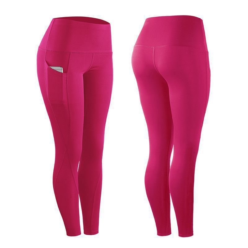 Damen Hochleistungs-Leggings mit praktischen Seitentaschen Heidi-Mode