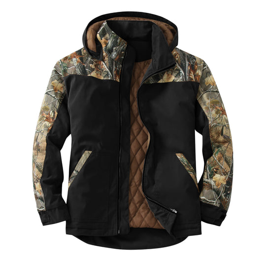 Damen wetterfeste Outdoorjacke mit vielseitigem Camouflage-Design Heidi-Mode