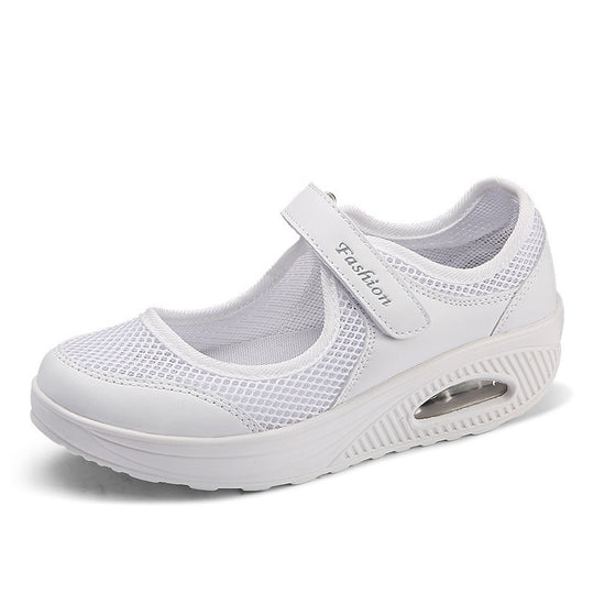 Damen Sportliche Slip-On Sneakers mit elastischem Riemen und atmungsaktivem Obermaterial Heidi-Mode