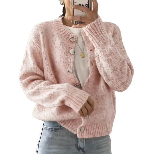 Damen Kuschelige Strickjacke Heidi-Mode