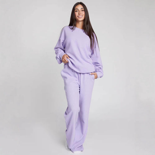 Damen Bequemer Waffelstruktur Pullover mit lässigem Schnitt Heidi-Mode