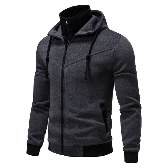 Herren sportliche Kapuzenjacke mit modernem Schnitt und praktischen Reißverschlusstaschen Heidi-Mode