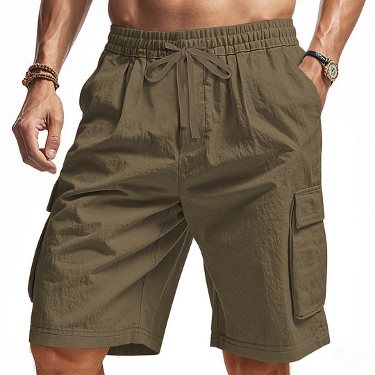 Herren Cargo-Shorts mit elastischem Bund und praktischen Seitentaschen Heidi-Mode 1757709064