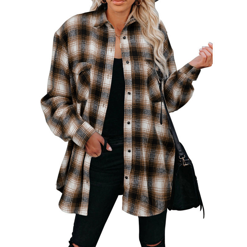Damen Flanellhemd Heidi-Mode
