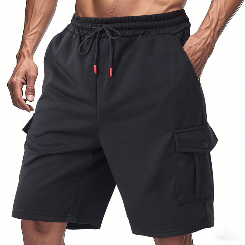 Herren funktionale Sportshorts mit praktischen Seitentaschen und elastischem Bund Heidi-Mode