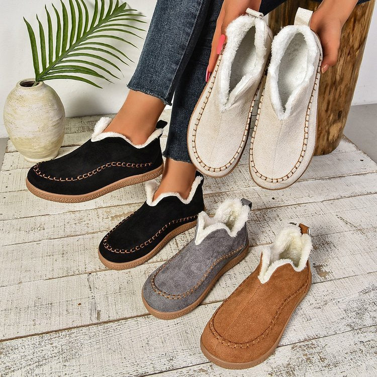 Damen bequeme Hausschuhe mit weichem Futter und rutschfester Sohle Heidi-Mode