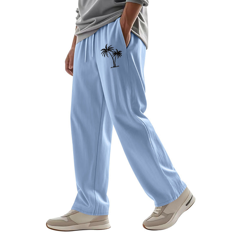 Herren Legere Freizeithose mit seitlichem Logodruck Heidi-Mode