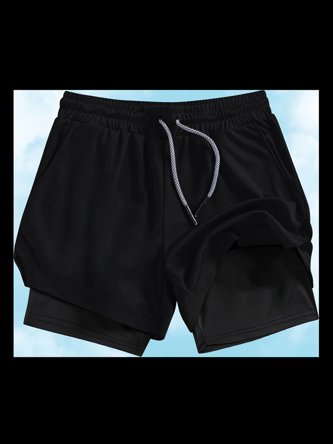 Heidi Mode | Atmungsaktive Doppel-Shorts für Männer