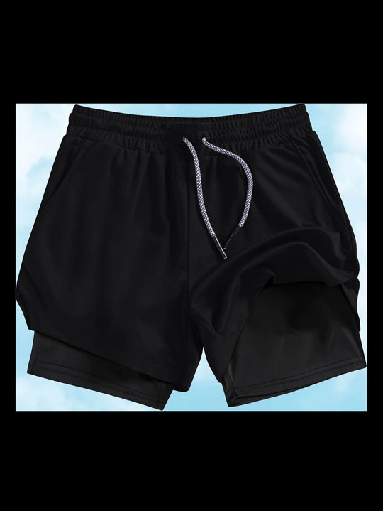 Heidi Mode | Atmungsaktive Doppel-Shorts für Männer