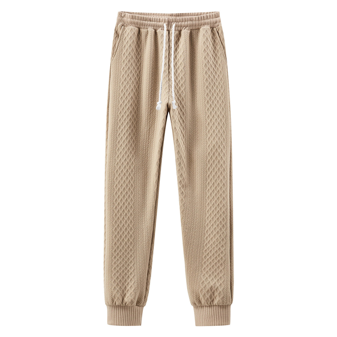 Herren Komfortable Strick-Jogginghose mit modernem Design und elastischem Bund Heidi-Mode