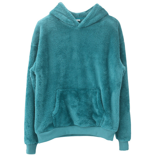 Damen Kuscheliger Kapuzenpullover aus weichem Fleece Heidi-Mode