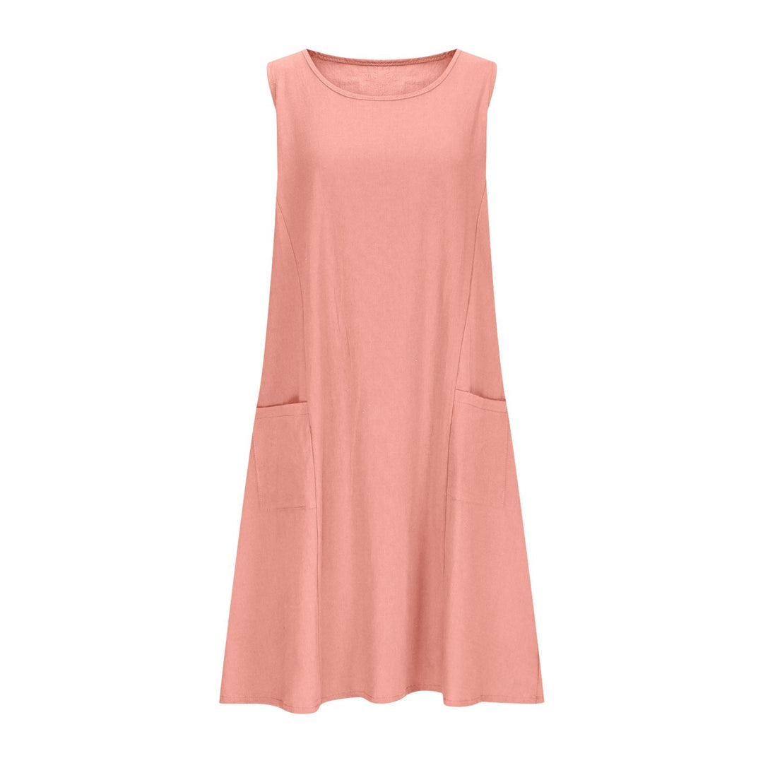 Damen Freizeit Ärmelloses Shift-Kleid Heidi-Mode