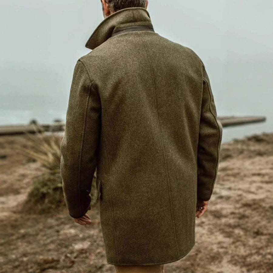 Herren stilvolle Wolljacke im doppelten Schnitt Heidi-Mode