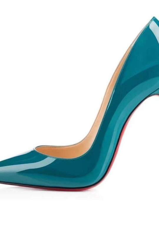 Heidi-Mode | Spitz Zulaufende 1rote Boden Schuhe