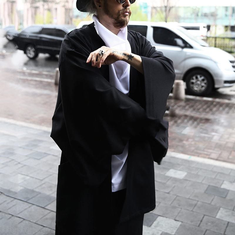 Damen Kimono-Jacke mit modernen Schnitt und praktischen Taschen Heidi-Mode