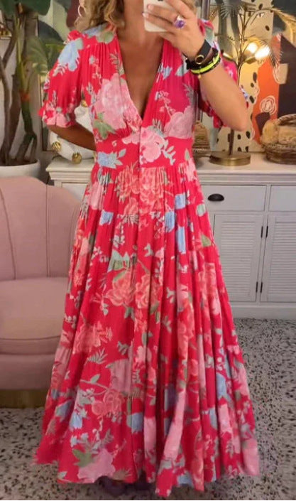 Heidi-Mode | Strandkleid Locker Langes Strandkleid