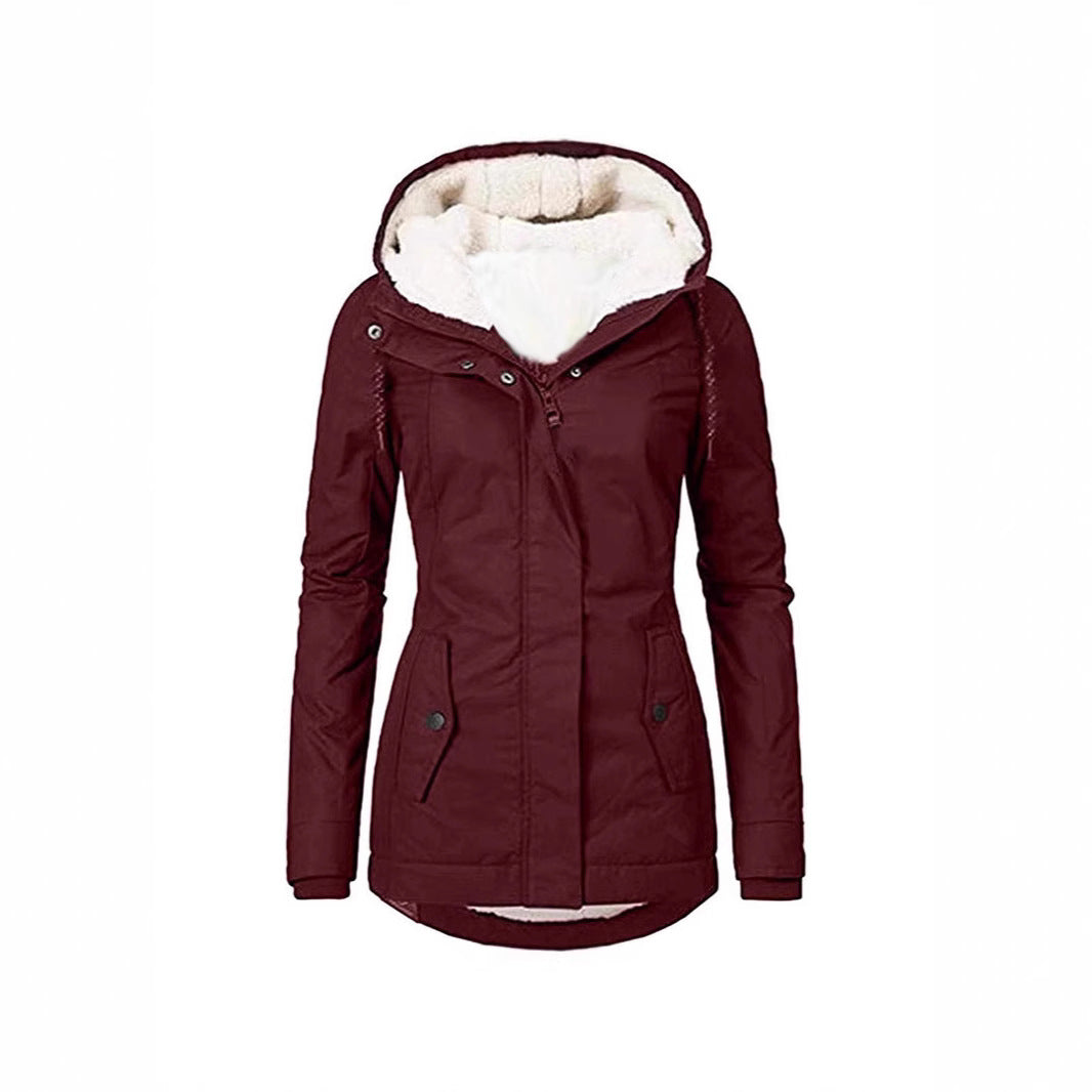 Damen warme Outdoor-Jacke mit kuscheligem Futter Heidi-Mode