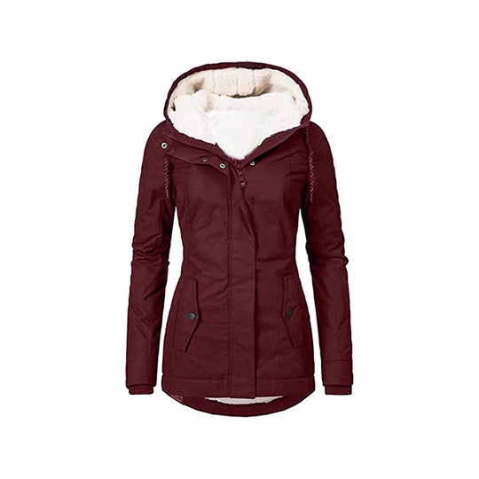 Damen warme Outdoor-Jacke mit kuscheligem Futter Heidi-Mode