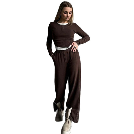 Damen Loungewear-Set mit elegantem Schnitt und bequemer Passform Heidi-Mode