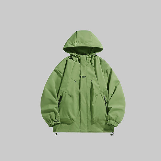 Herren multifunktionale Winterjacke mit isolierendem Fleecefutter und verstellbarer Kapuze Heidi-Mode