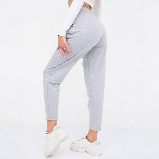 Damen Elegante Jogginghose mit Kordelzug und schmalem Schnitt Heidi-Mode