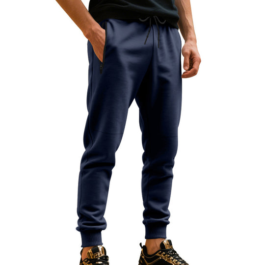Herren Freizeit Jogginghose mit seitlichem Kontrast und elastischem Bund Heidi-Mode