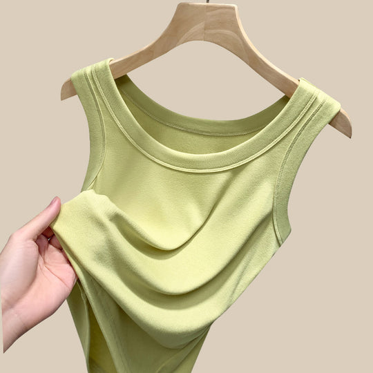 Damen ärmelloses Basic-Top aus hochwertigem Material Heidi-Mode