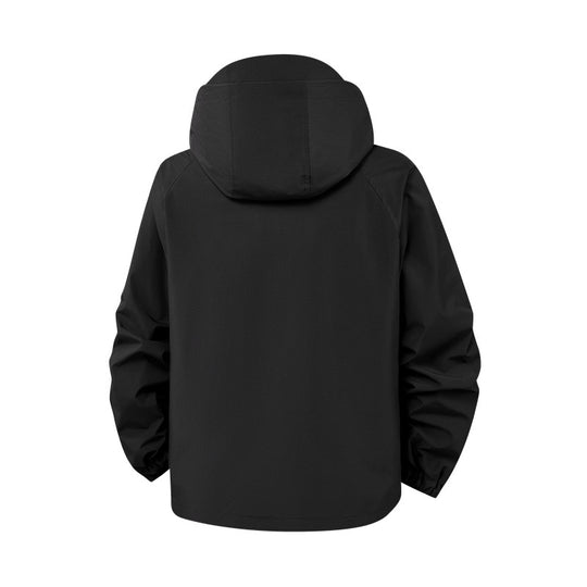 Herren technische Outdoor-Jacke mit Material und zahlreichen Reißverschlusstaschen Heidi-Mode