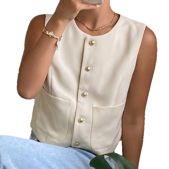 Damen modischer ärmelloser Blazer Heidi-Mode