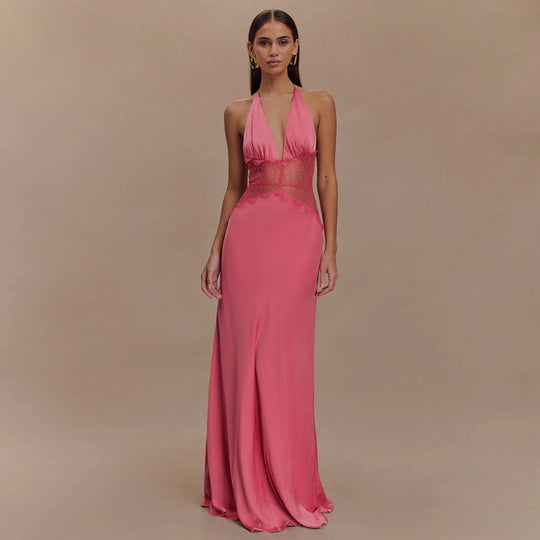 Damen Glamouröses Abendkleid mit Corsagen-Oberteil Heidi-Mode