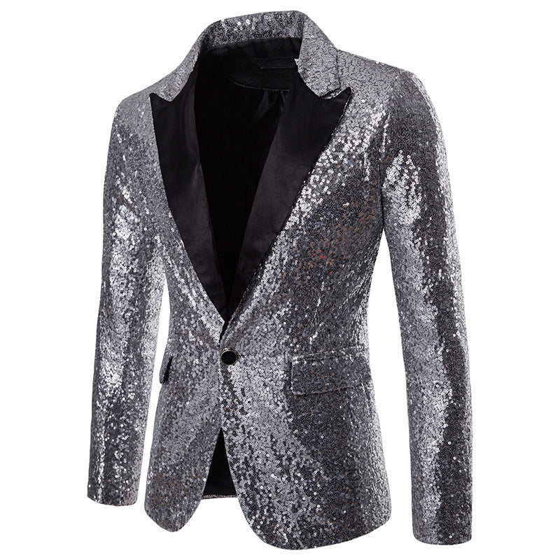 Herren Pailletten Formal Blazer Heidi-Mode