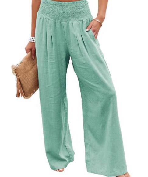 Damen weiter Sommerhose mit elastischem Bund Heidi-Mode