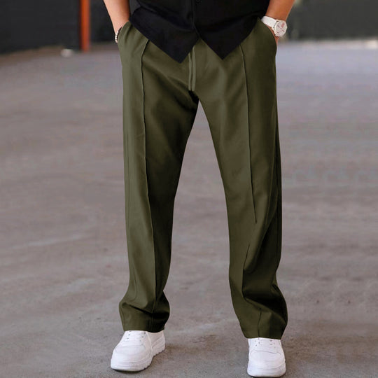 Herren Bequeme Sweatpants mit eleganter Optik und seitlichen Eingrifftaschen Heidi-Mode