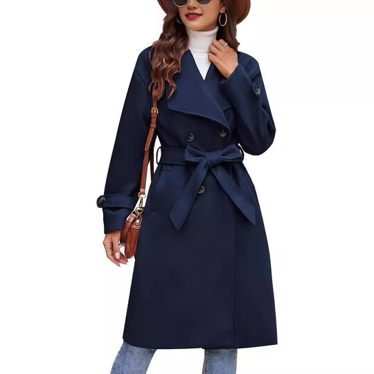 Damen Eleganter und bequemer Langmantel Heidi-Mode