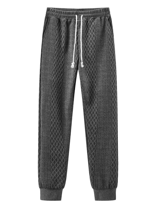 Herren Komfortable Strick-Jogginghose mit modernem Design und elastischem Bund Heidi-Mode