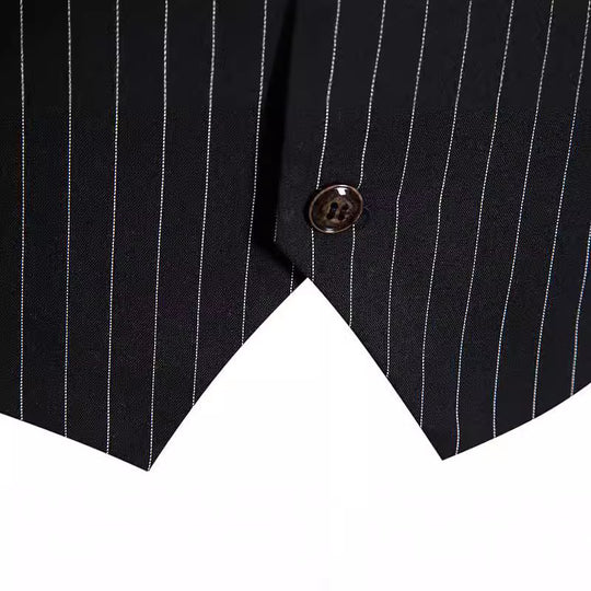 Herren elegante Anzugweste mit feinem Nadelstreifenmuster Heidi-Mode
