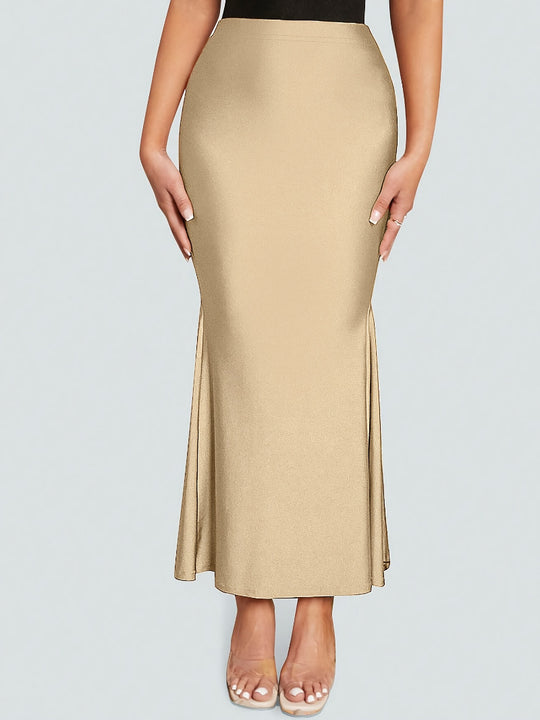 Damen Eleganter Bleistiftrock mit schmeichelnder Silhouette und verlängerndem Schnitt Heidi-Mode