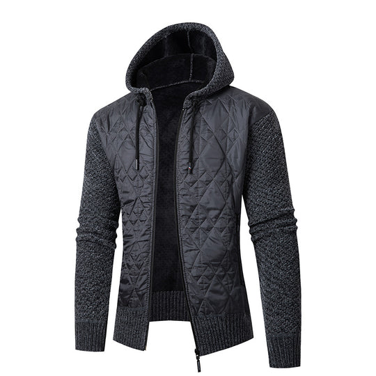 Herren sportliche Steppjacke mit weichem Innenfutter und praktischem Reißverschluss Heidi-Mode