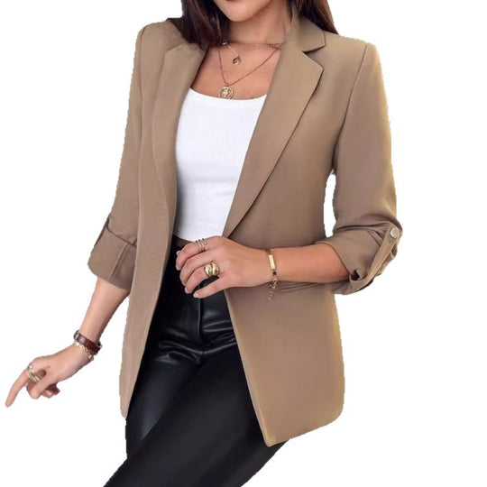 Damen elegante Blazerjacke mit modischem Schnitt Heidi-Mode