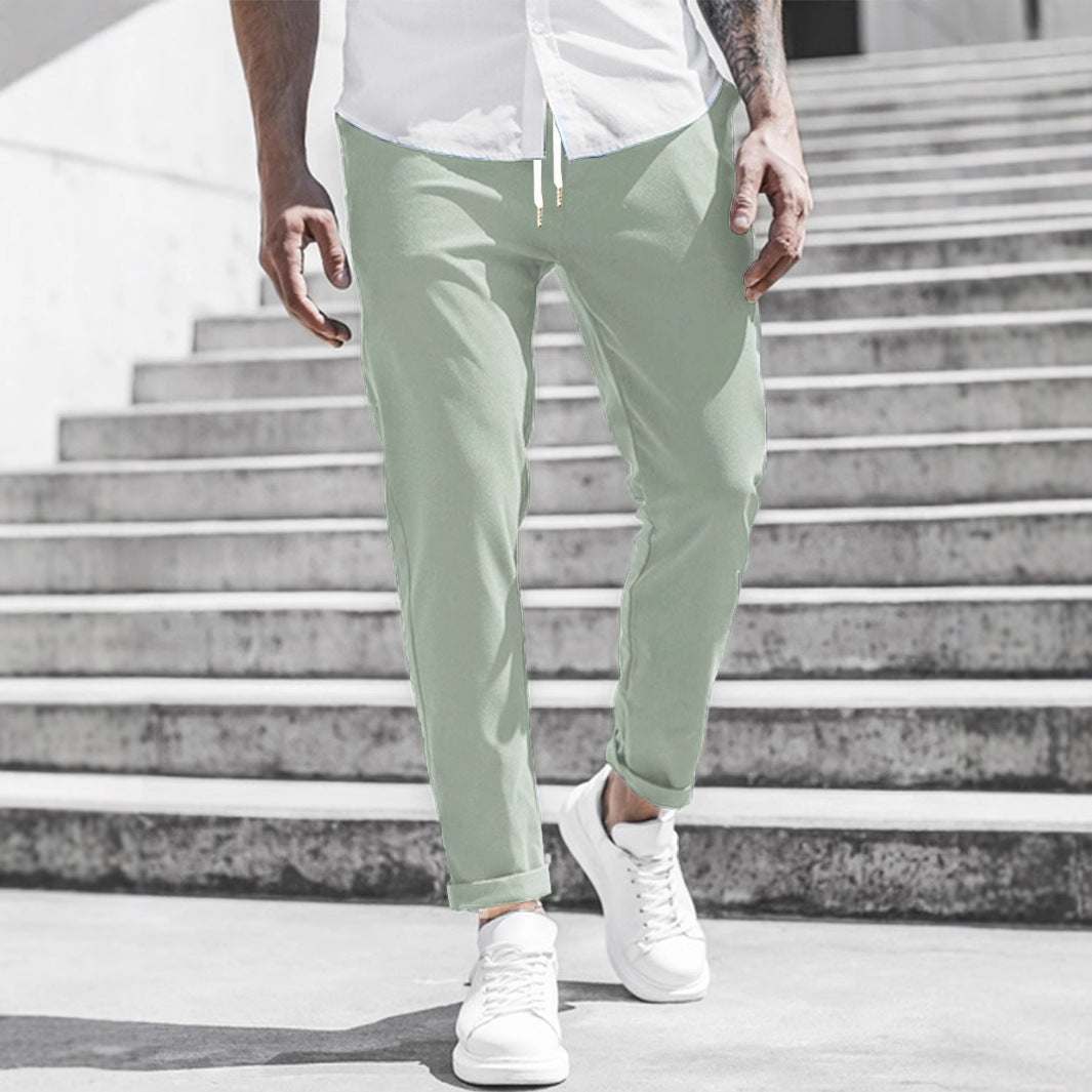Herren Sportliche Chino-Hose mit flexiblem Bund und modernen Details Heidi-Mode