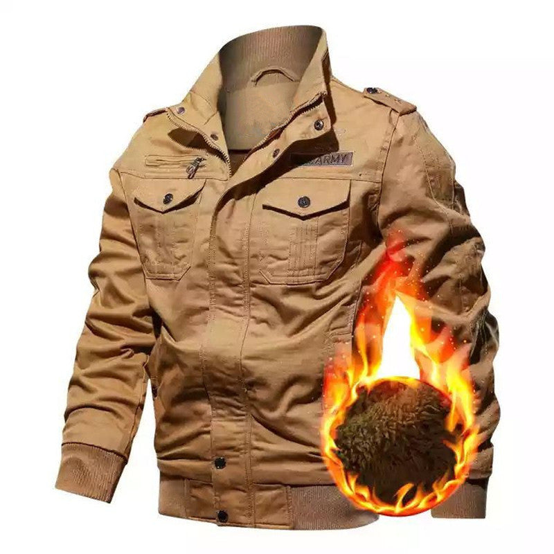 Herren Winterjacke mit funktionalen Taschen und warmem Futter Heidi-Mode