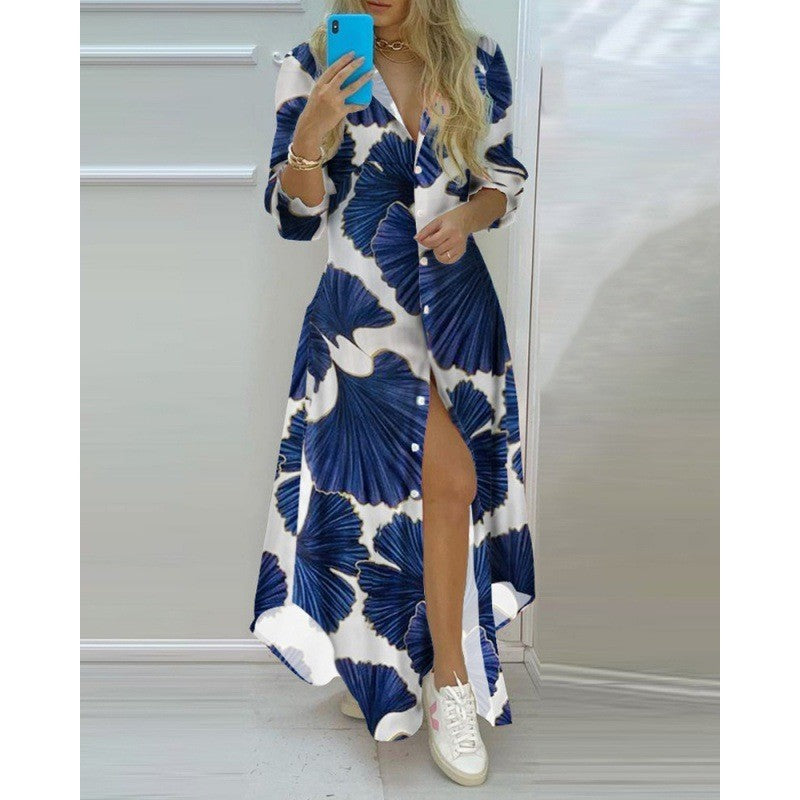Damen Kimono-Robe mit Printdesign Heidi-Mode