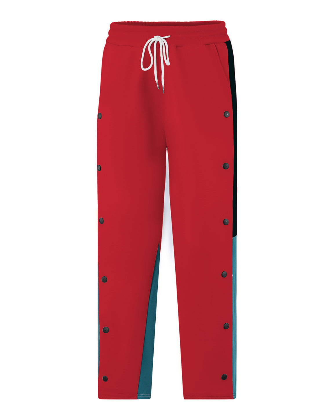 Herren Sportliche Trainingshose mit Druckknopfverschluss und atmungsaktiver Struktur Heidi-Mode