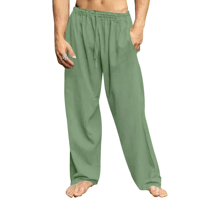 Herren entspannende Freizeithose mit elastischem Bund und praktischen Taschen Heidi-Mode