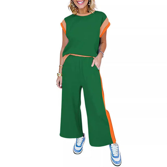 Damen Stylish Tracksuit mit modischen Farbkontrasten Heidi-Mode
