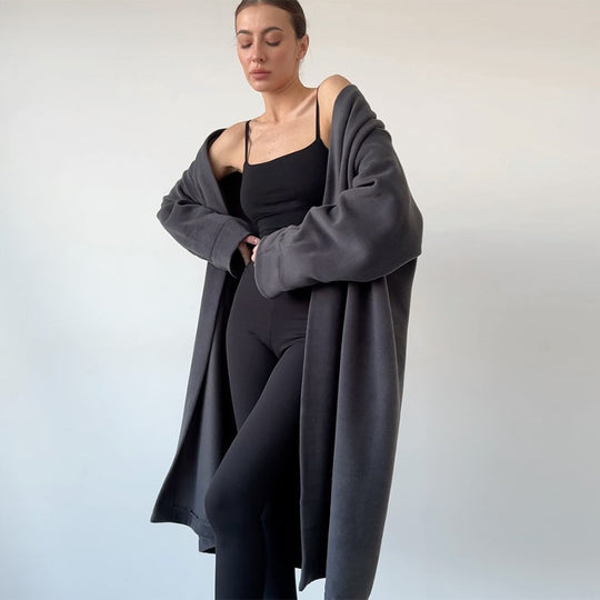 Damen Kuscheliger Oversize-Mantel Heidi-Mode