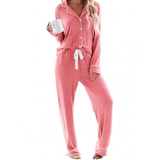 Damen Schlafanzug-Set aus weichem, atmungsaktivem Material Heidi-Mode