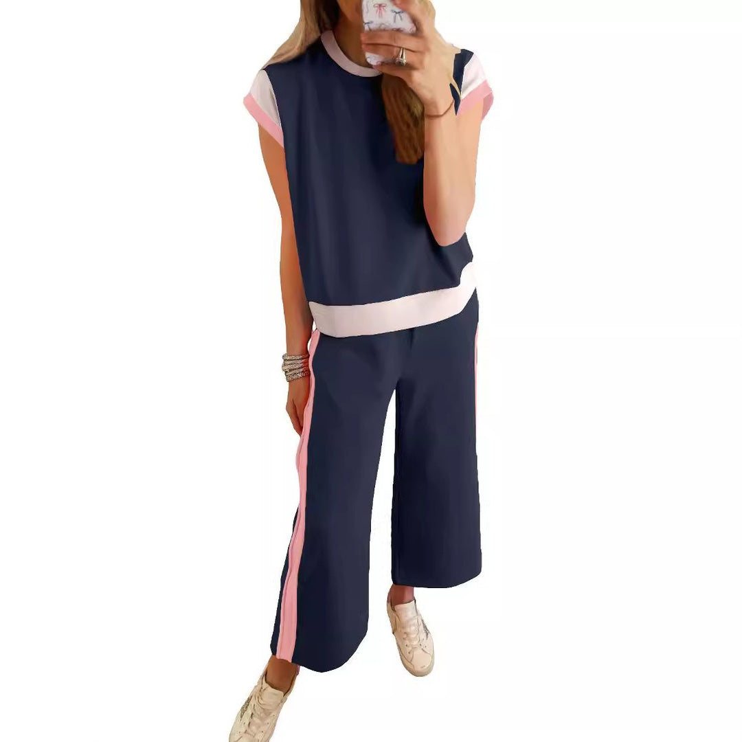Damen Stylish Tracksuit mit modischen Farbkontrasten Heidi-Mode